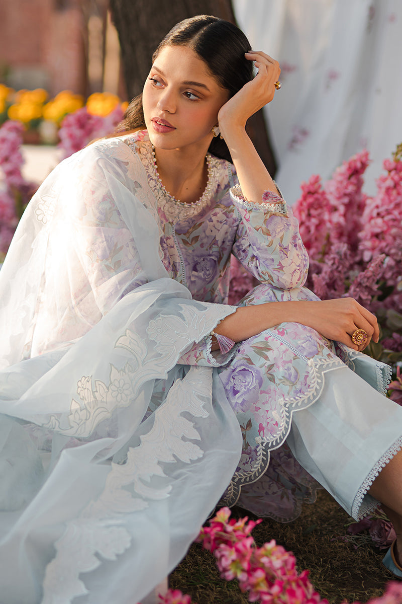 Cross Stitch Eid Lawn Unstitched Embroidered 3Pc Suit D-24 Tender Breeze