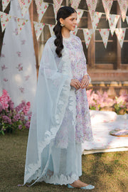 Cross Stitch Eid Lawn Unstitched Embroidered 3Pc Suit D-24 Tender Breeze