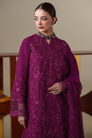 Emaan Adeel Nouvelle Embroidered Chiffon Unstitched 3Pc Suit - THEA