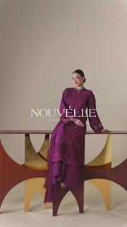 Emaan Adeel Nouvelle Embroidered Chiffon Unstitched 3Pc Suit - THEA