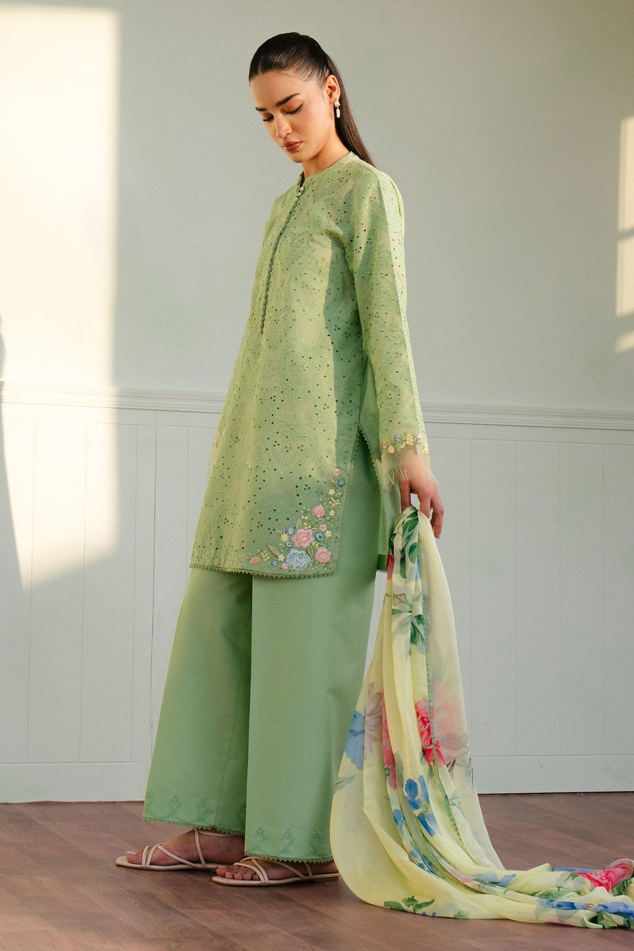 Coco by Zara Shahjahan Embroidered Lawn Unstitched 3Pc Suit D-03B TINA