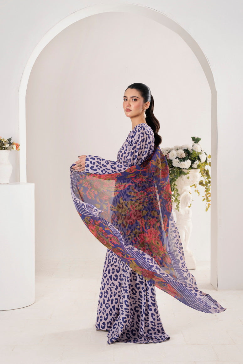 Feathers Premium Printed Lawn Unstitched 3Pc Suit TIVORN-FT702