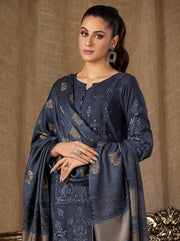 Tehzeeb by Riaz Arts Embroidered Leather Peach 3Pc Suit TL-123