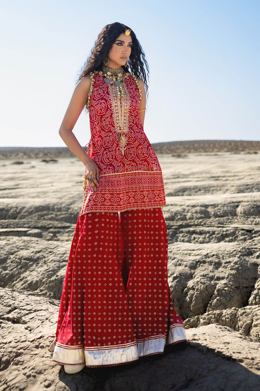 Gul Ahmed Chunri Embroidered Lawn Unstitched 2Pc Suit TL-52031