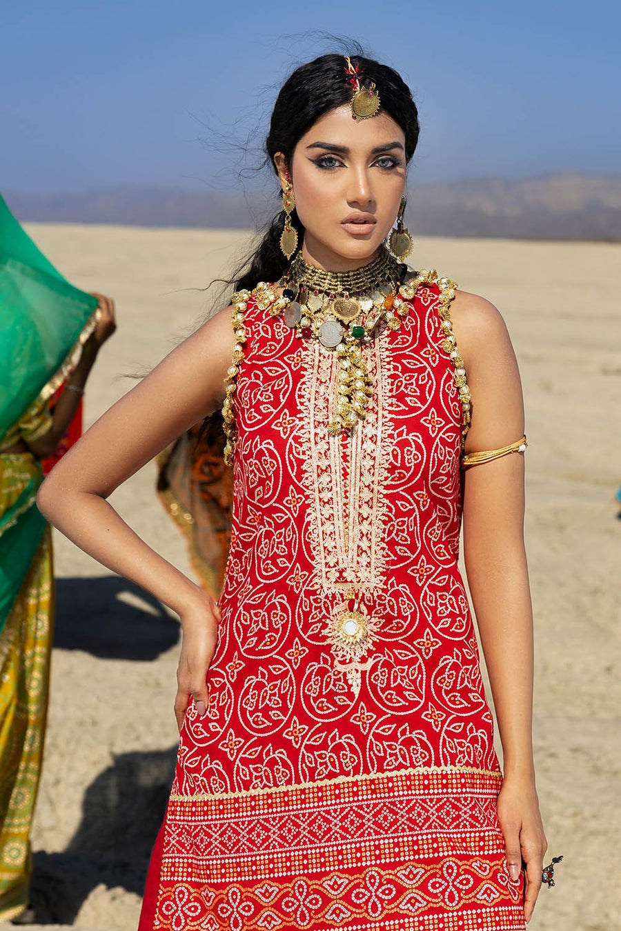 Gul Ahmed Chunri Embroidered Lawn Unstitched 2Pc Suit TL-52031