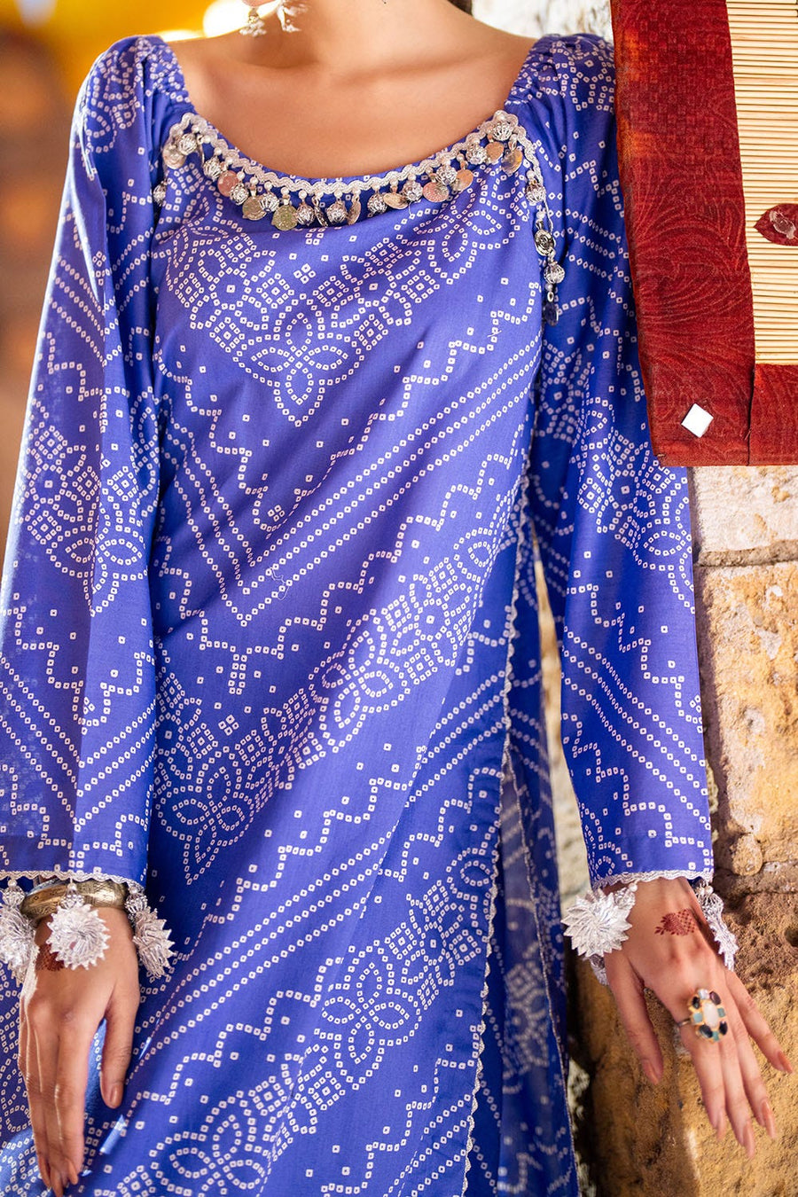 Gul Ahmed Chunri Printed Lawn Unstitched 2Pc Suit TL-52033B