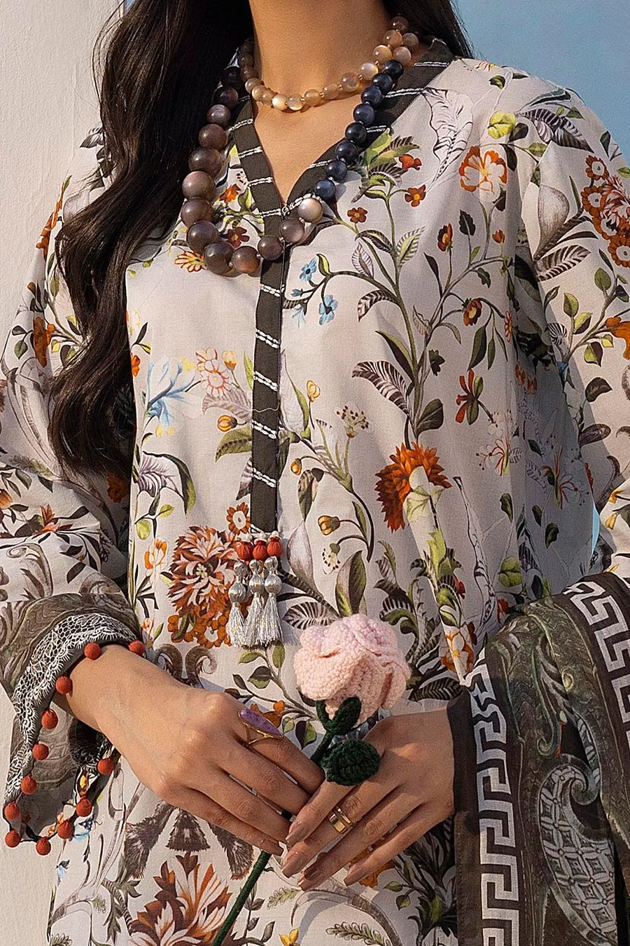 Gul Ahmed Co-Ords Unstitched Printed Lawn 2Pc Suit TL-52108