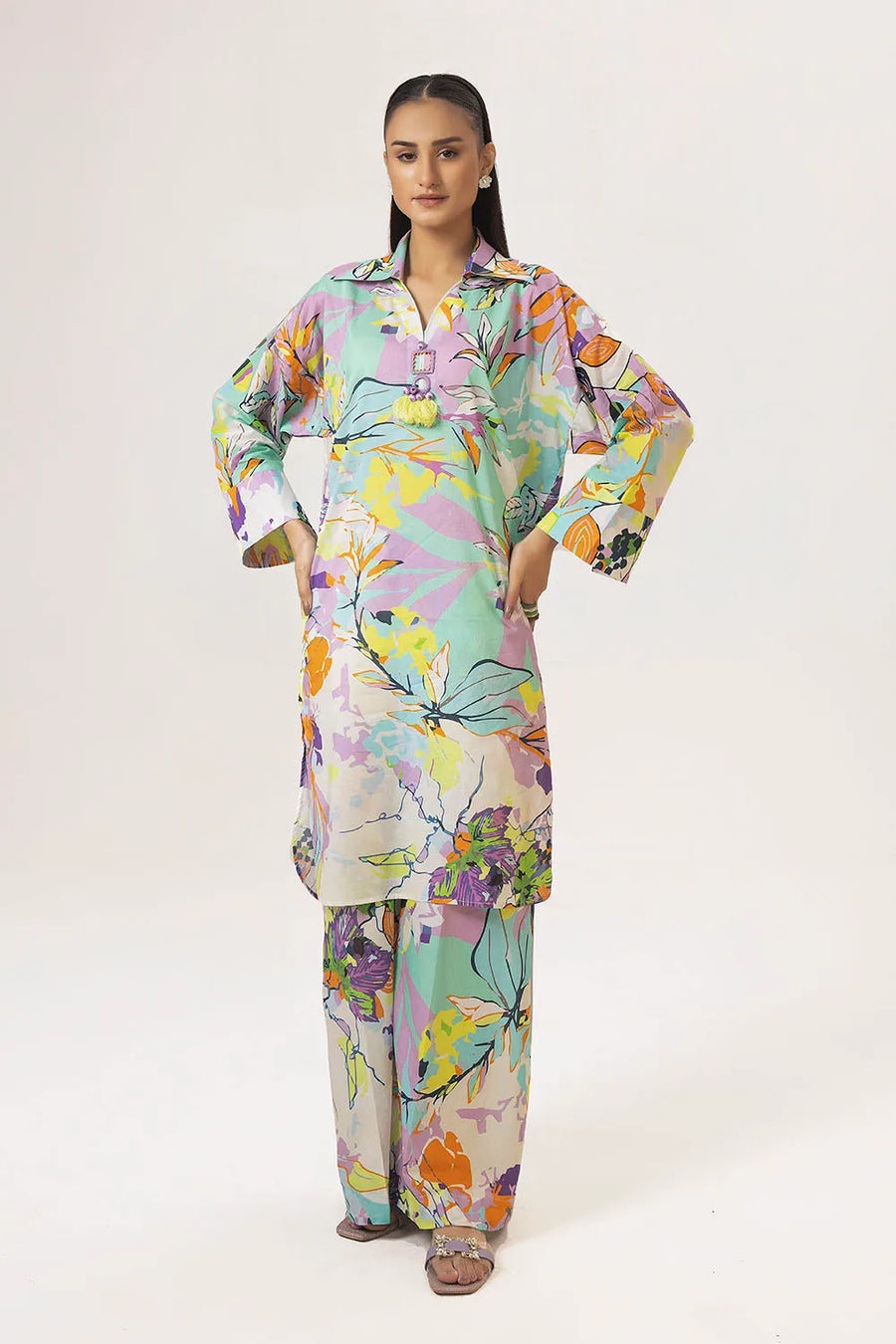 Gul Ahmed Co-Ords Unstitched Printed Lawn 2Pc Suit TL-52132
