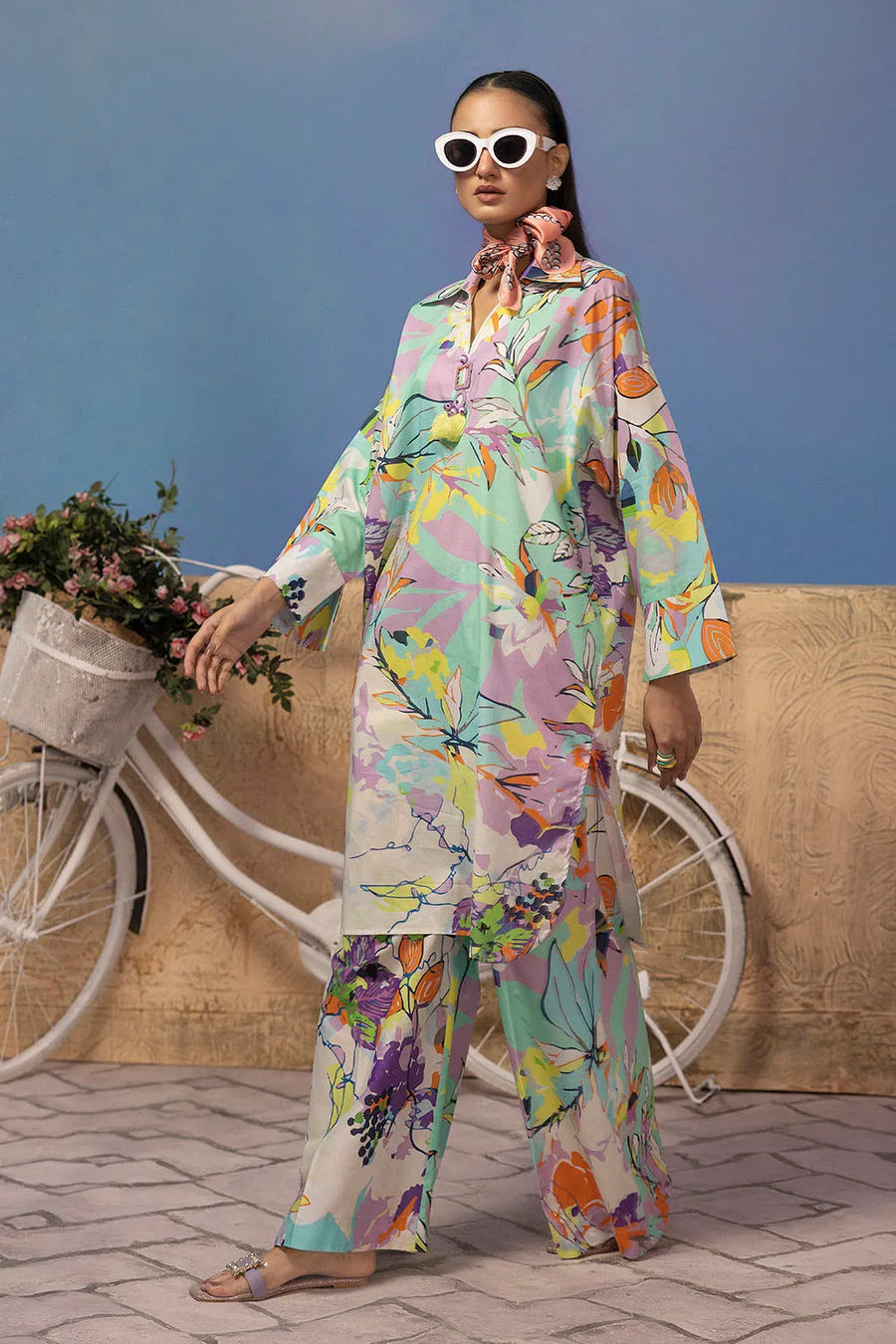 Gul Ahmed Co-Ords Unstitched Printed Lawn 2Pc Suit TL-52132