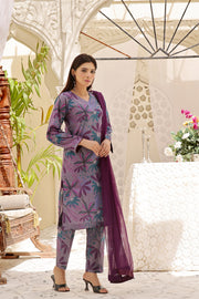 Feathers Premium Printed Lawn Unstitched 3Pc Suit TULIP-FT367