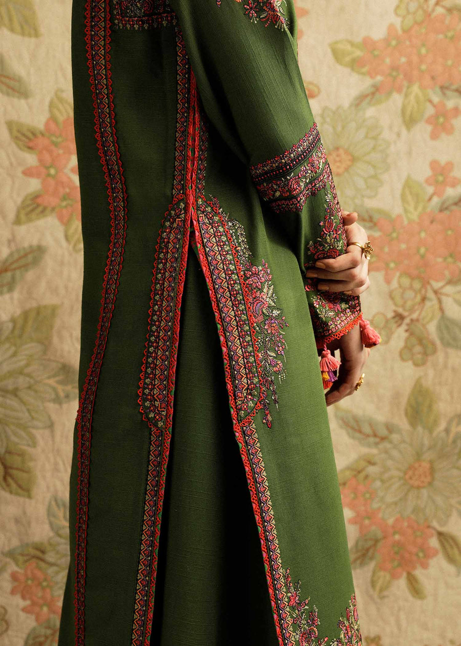 Hussain Rehar Embroidered Khaddar Unstitched 3Pc Suit - Taal
