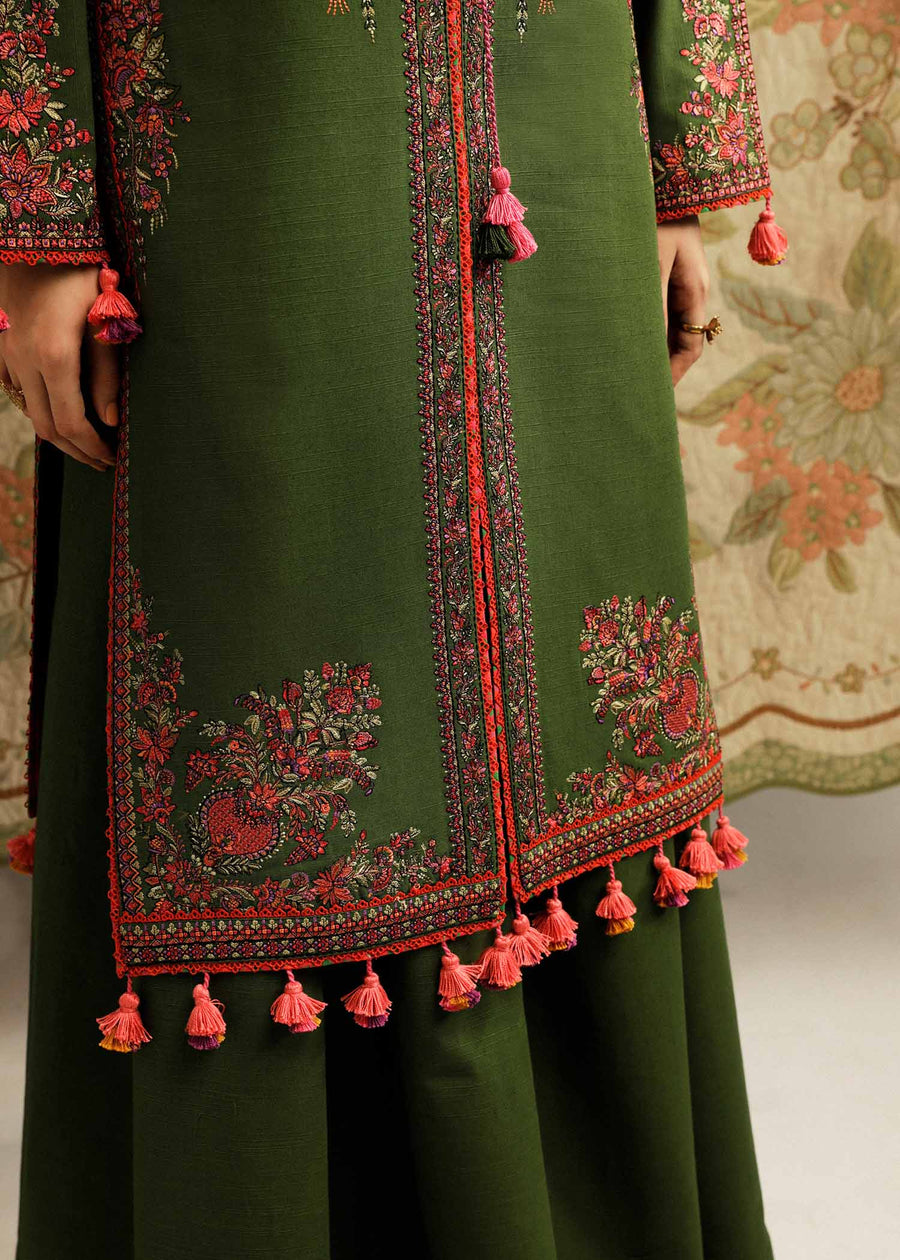 Hussain Rehar Embroidered Khaddar Unstitched 3Pc Suit - Taal