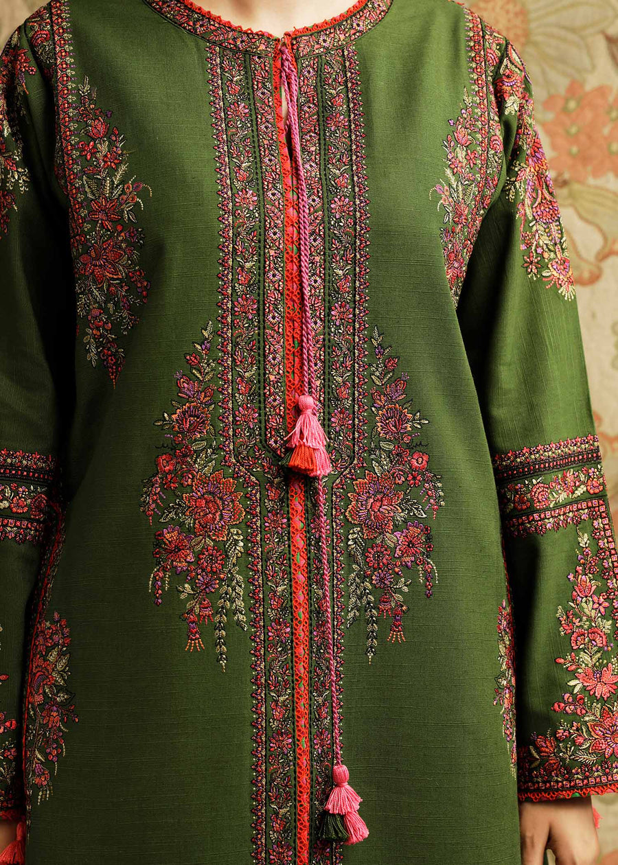 Hussain Rehar Embroidered Khaddar Unstitched 3Pc Suit - Taal