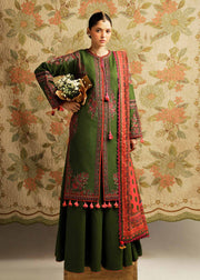Hussain Rehar Embroidered Khaddar Unstitched 3Pc Suit - Taal