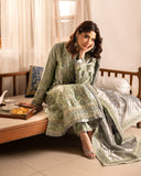 Mushq Sunehri Ramsha Edit Lama Silk Stitched 3Pc Suit - Tabeer