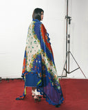 Jugnu Lahore The Reserved View Embroidered Cotton Unstitched 3Pc Suit - Tahmi