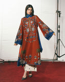 Jugnu Lahore The Reserved View Embroidered Cotton Unstitched 3Pc Suit - Tahmi