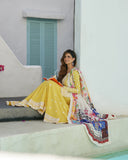 Liliana by Faiza Saqlain Embroidered Lawn Unstitched 3Pc Suit - Talin