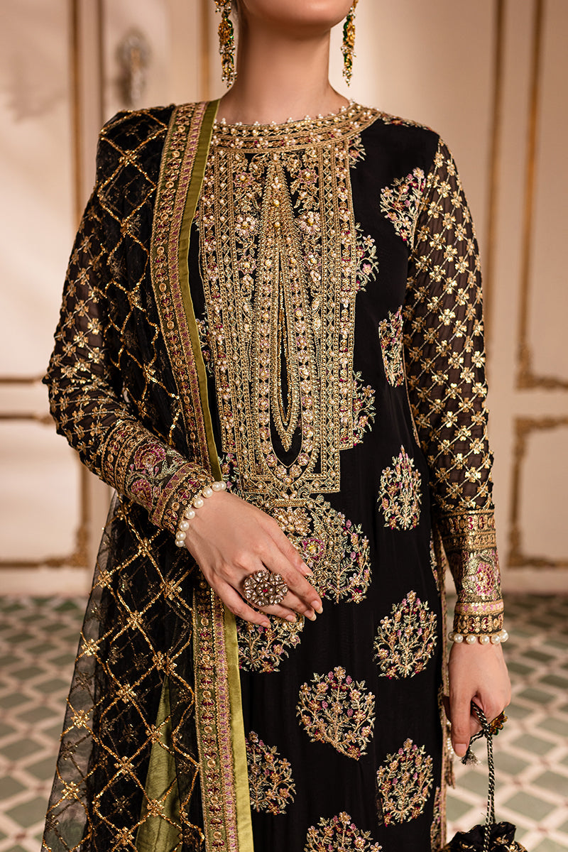 Roheenaz Naira Embroidered Chiffon Unstitched 3Pc Suit RNZ-03 Taliya