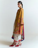 Jugnu by Hussain Rehar Unstitched Embroidered Lawn 3Pc Suit - Tanim