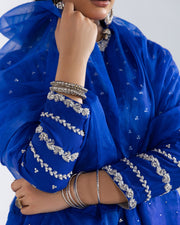 Zivah Apparel Elysian Luxury Pret 2Pc Suit ( Ready To Wear ) Tanzanite