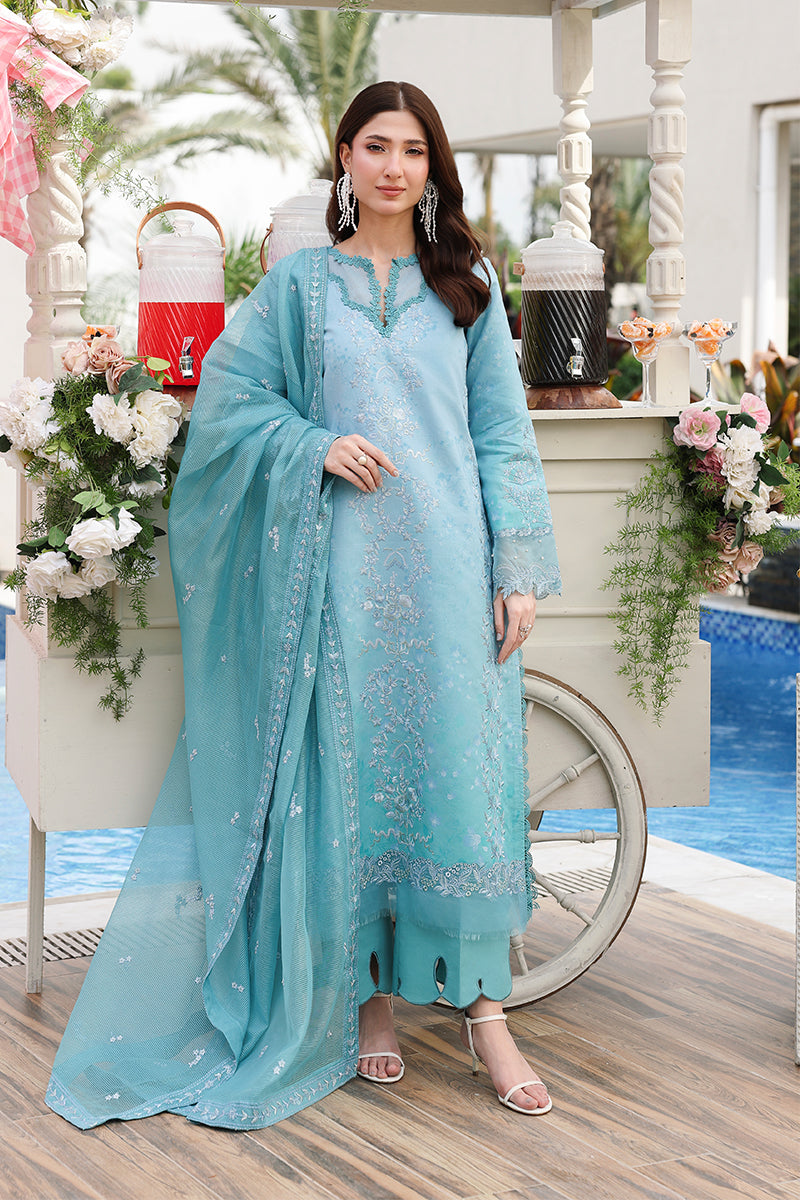 Rang Rasiya Florence Festive Embroidered Lawn Unstitched 3Pc Suit - TARA