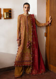 Hussain Rehar Embroidered Karandi Unstitched 3Pc Suit - Tawn