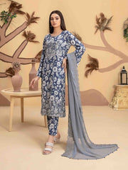 Tazeen by Tawakkal Fabrics Unstitched Embroidered Lawn 3Pc Suit D-9351