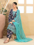 Tazeen by Tawakkal Fabrics Unstitched Embroidered Lawn 3Pc Suit D-9359