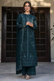 Farasha Summer Essentials Embroidered Lawn Unstitched 3Pc Suit - Teal Serenity
