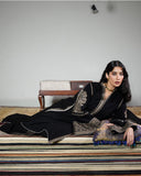 Jugnu Lahore Womenswear Embroidered Karandi Unstitched 3Pc Suit - TILA