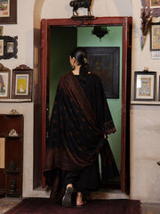 Still by Yards Embroidered Italian Woolen Unstitched 3Pc Suit D-04 Timeless