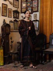 Still by Yards Embroidered Italian Woolen Unstitched 3Pc Suit D-04 Timeless