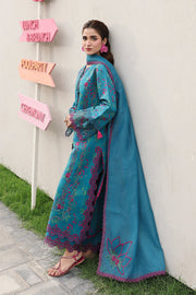 Rang Rasiya Florence Festive Embroidered Lawn Unstitched 3Pc Suit - TINA