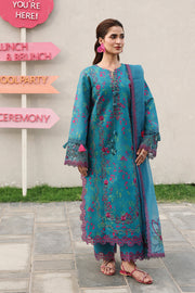 Rang Rasiya Florence Festive Embroidered Lawn Unstitched 3Pc Suit - TINA