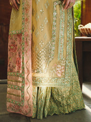 Saira Shakira Embroidered Organza Unstitched Wedding Suit - TNI