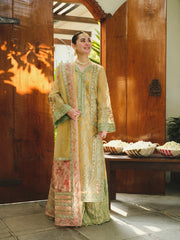 Saira Shakira Embroidered Organza Unstitched Wedding Suit - TNI