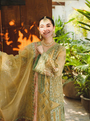 Saira Shakira Embroidered Organza Unstitched Wedding Suit - TNI