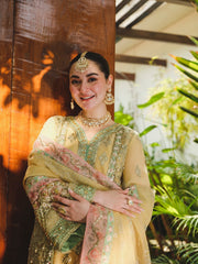 Saira Shakira Embroidered Organza Unstitched Wedding Suit - TNI