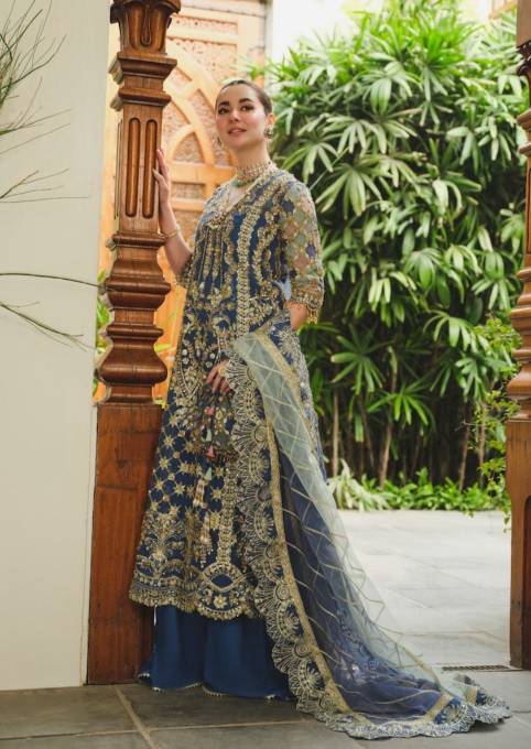 Saira Shakira Embroidered Organza Unstitched Wedding Suit - TOSKA