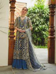 Saira Shakira Embroidered Organza Unstitched Wedding Suit - TOSKA