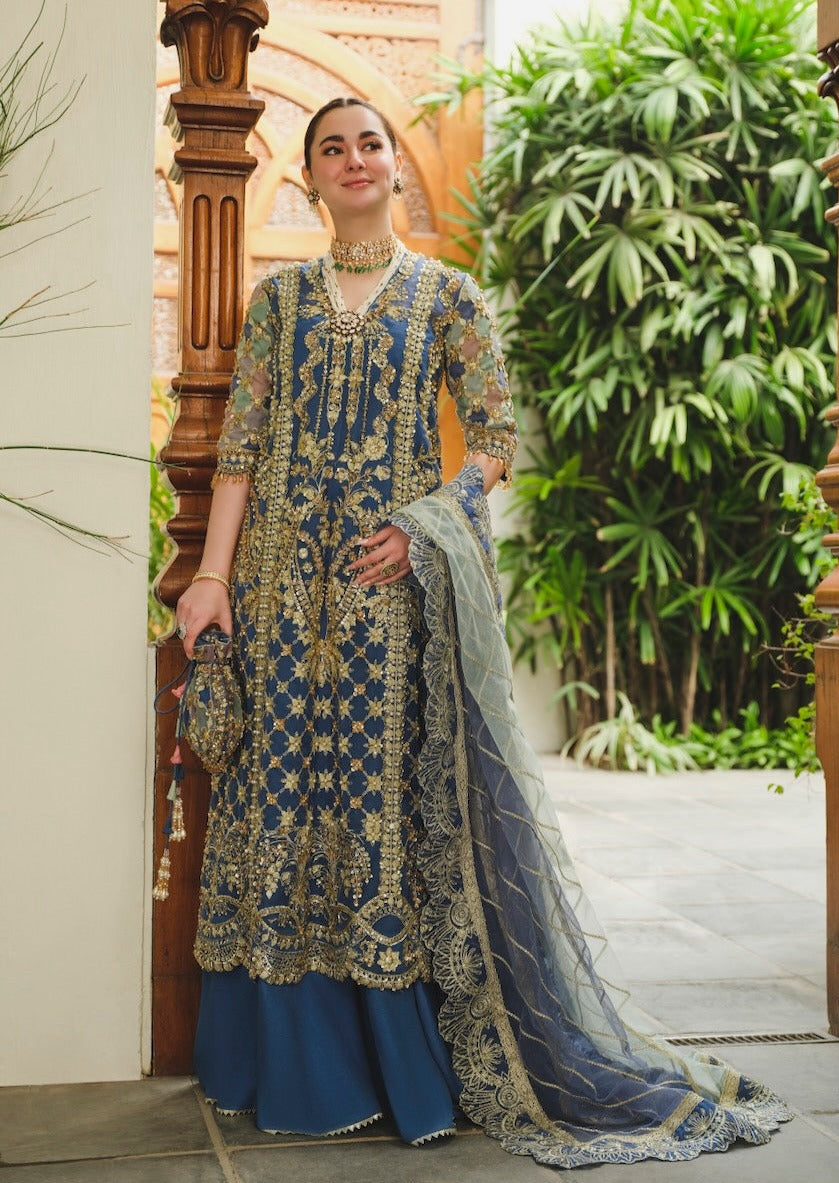 Saira Shakira Embroidered Organza Unstitched Wedding Suit - TOSKA