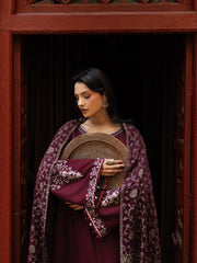 Still by Yards Embroidered Italian Woolen Unstitched 3Pc Suit D-07 Treasured