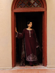 Still by Yards Embroidered Italian Woolen Unstitched 3Pc Suit D-07 Treasured