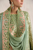 Farasha Embroidered Luxury Chiffon Unstitched 3Pc Suit - Tropical Pearl