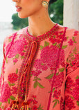 Hussain Rehar Embroidered Karandi Unstitched 3Pc Suit - Tulip