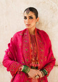 Hussain Rehar Embroidered Karandi Unstitched 3Pc Suit - Tulip