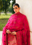 Hussain Rehar Embroidered Karandi Unstitched 3Pc Suit - Tulip