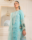 Zivah Apparel Unstitched Embroidered Luxury Lawn 3Pc Suit - Turquoise