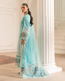 Zivah Apparel Unstitched Embroidered Luxury Lawn 3Pc Suit - Turquoise